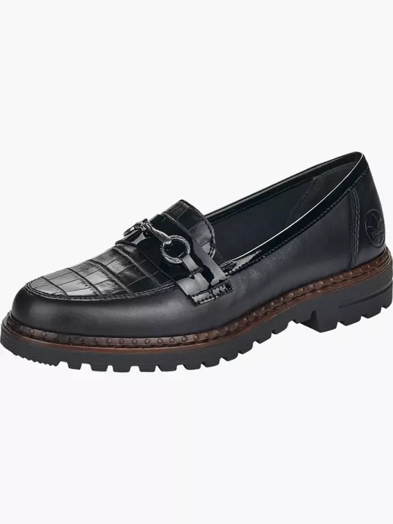 Rieker Damen Loafer in schwarz
