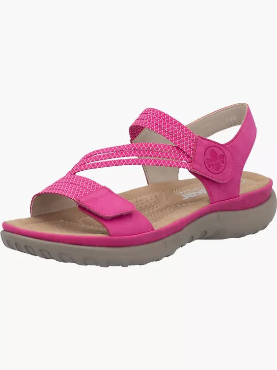 Rieker Damen Riemchensandalen in rosa