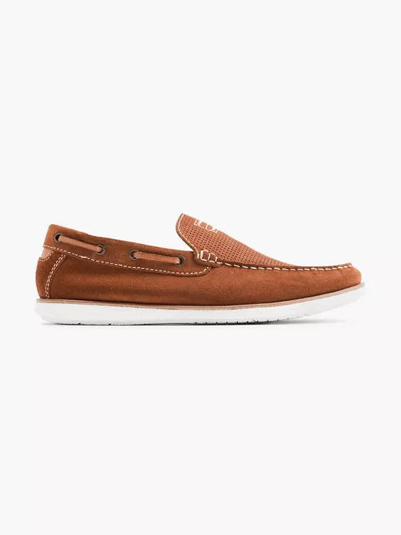 ESPRIT Leder Mokassin in cognac