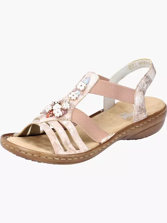 Rieker Damen Riemchensandalen in rosa