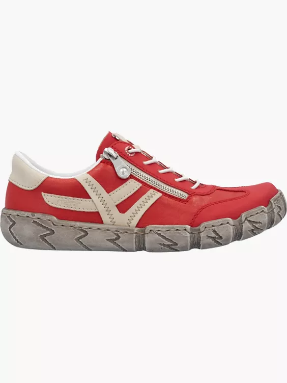 Rieker Damen Schnürschuhe in rot