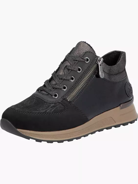 Rieker Damen Schnürschuhe in schwarz