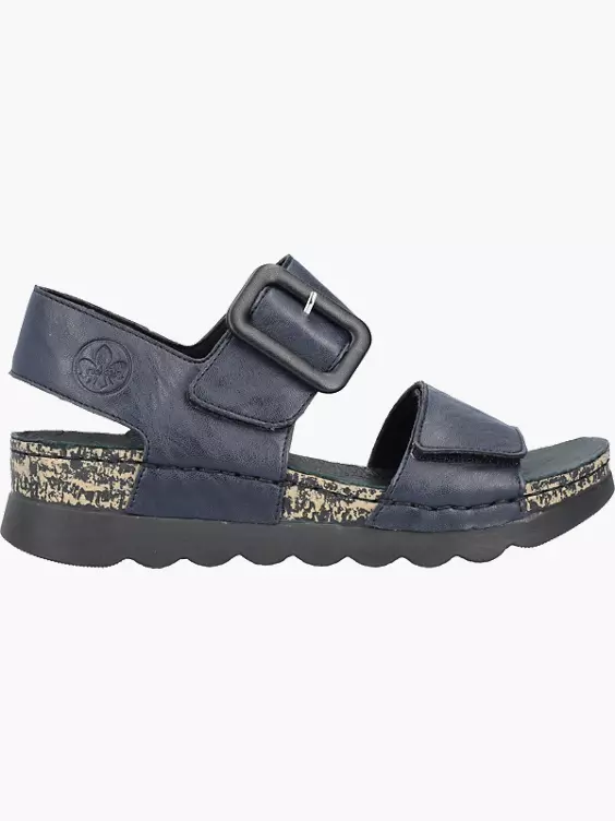 Rieker Damen Riemchensandalen in blau