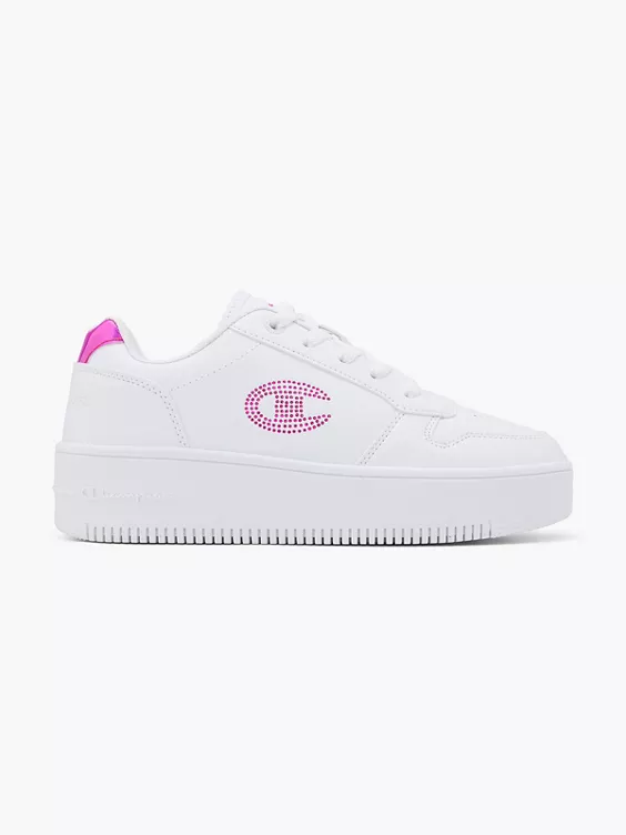 Champion Sneaker RD18 PLATFORM GLITTER G GS in weiß