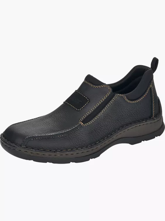 Rieker Herren Slipper in schwarz