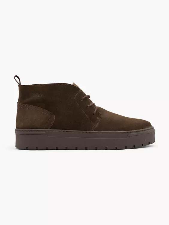 ESPRIT Leder Schnürer in braun