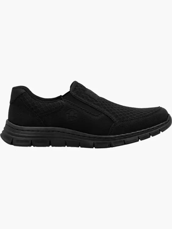 Rieker Herren Slipper in schwarz