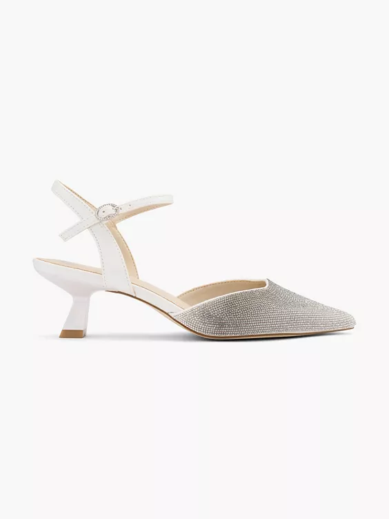 Catwalk Slingpumps in weiß