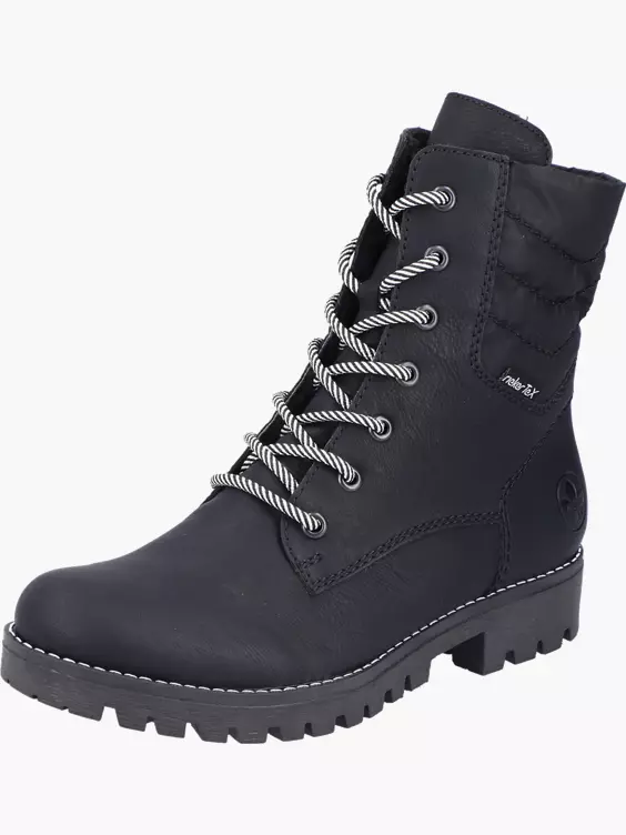 Rieker Damen Biker Boots in schwarz