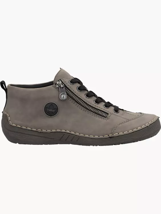 Rieker Damen Schnürschuhe in grau