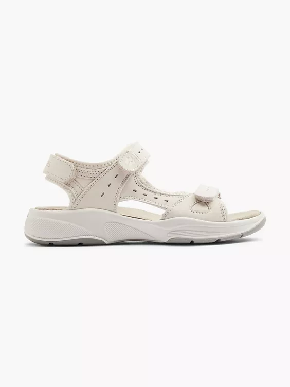 Romika Leder Sandale in creme