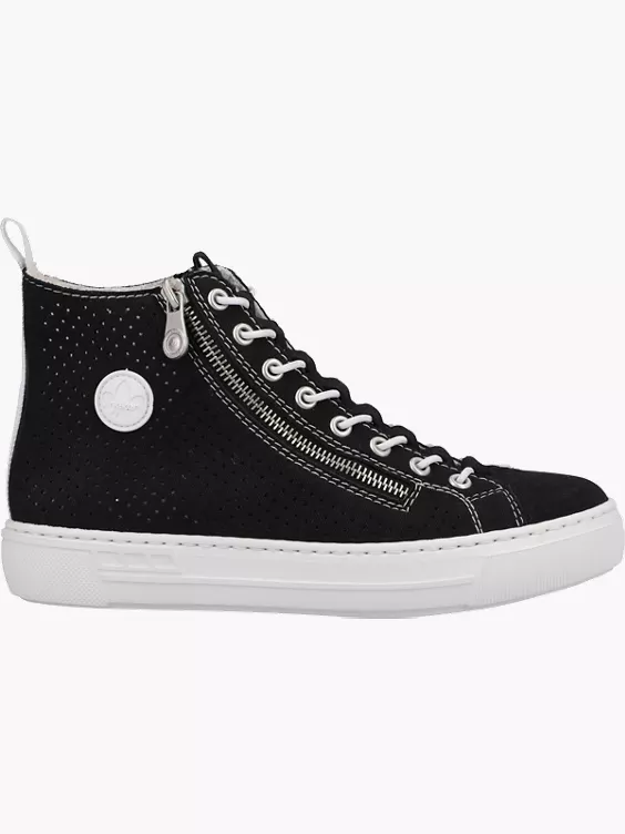 Rieker Damen Sneaker High in schwarz