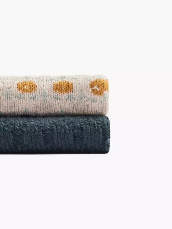 Cosy Nature 2er Pack Socken in offwhite