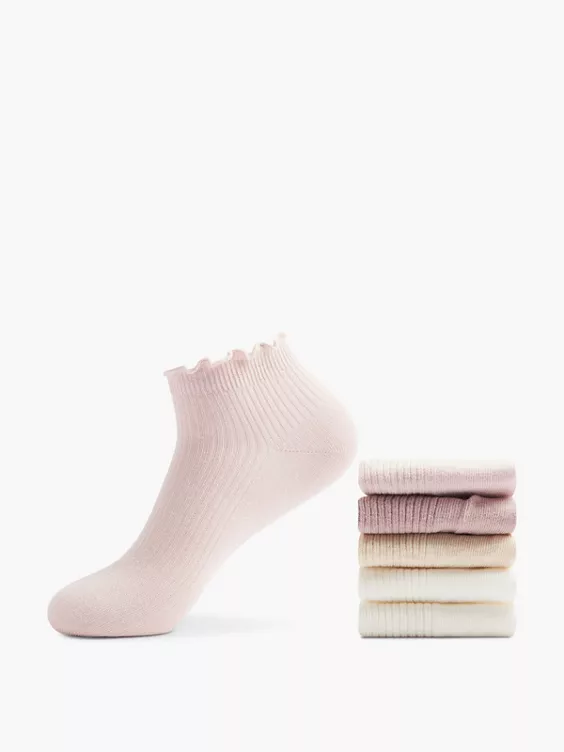 Cosy Nature 5er Pack Sneakersocken in multicolor