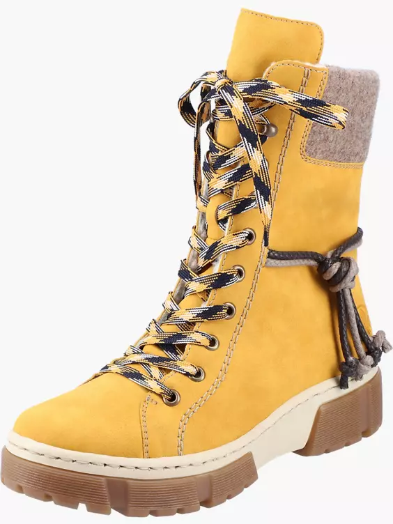 Rieker Damen Schnürstiefel in gelb