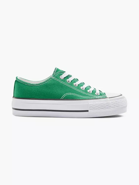 Vty Platform Sneaker in grün