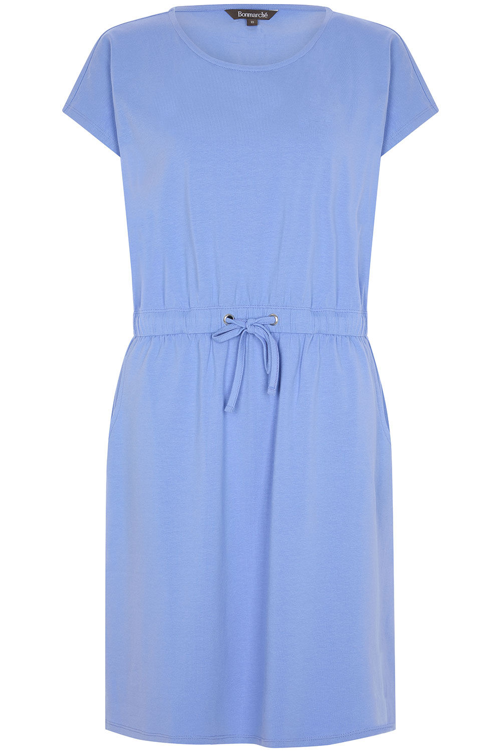 Plain Tie Waist Dress