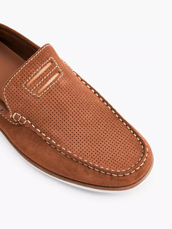 ESPRIT Leder Mokassin in cognac