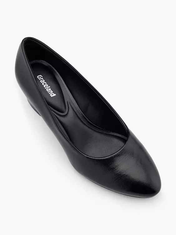 Graceland Pumps in schwarz