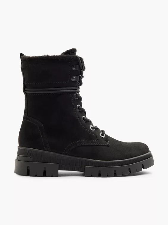 ESPRIT Schnürboots in schwarz