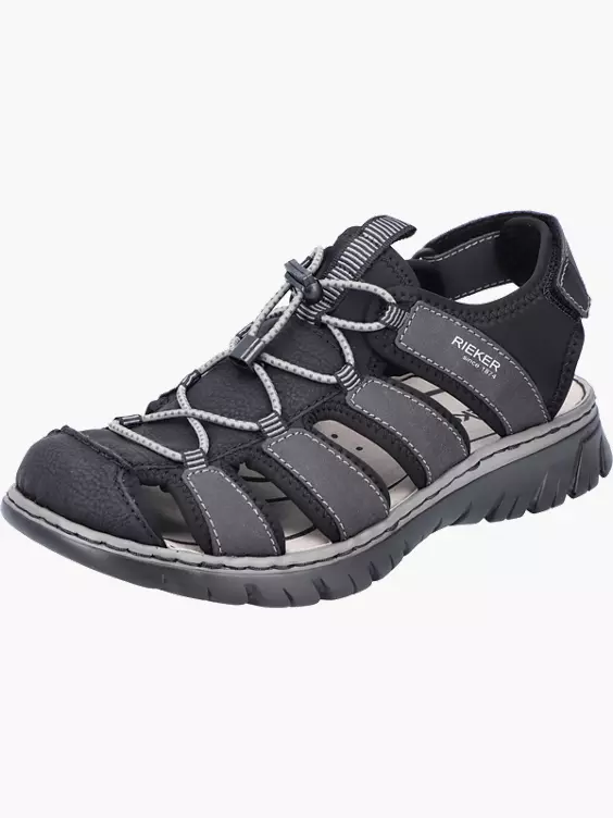 Rieker Herren Trekkingsandalen in schwarz