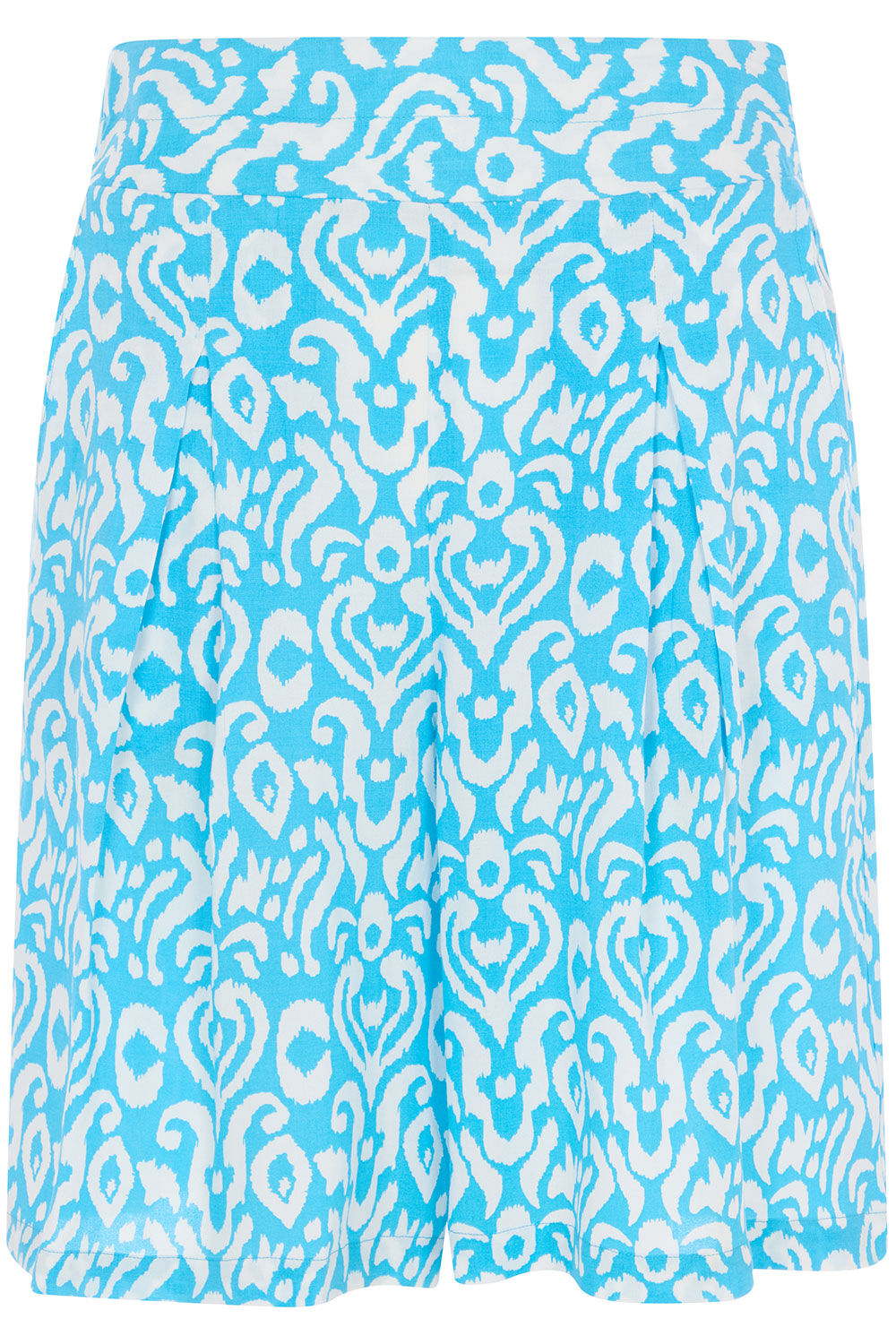 Ikat Mono Print Elasticated Shorts