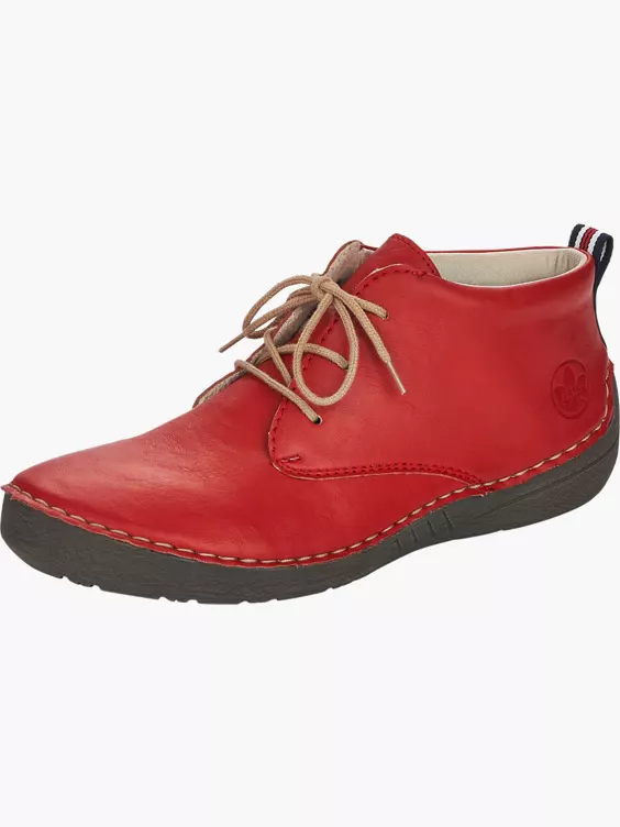 Rieker Damen Schnürschuhe in rot