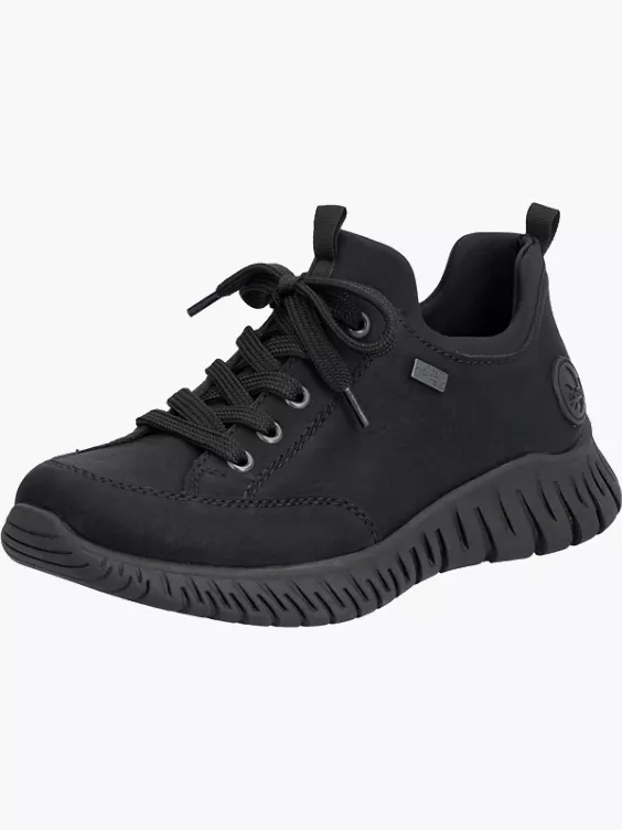 Rieker Damen Slipper in schwarz