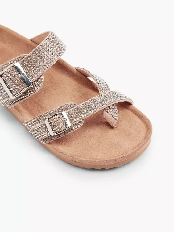 Graceland Zehentrenner in beige