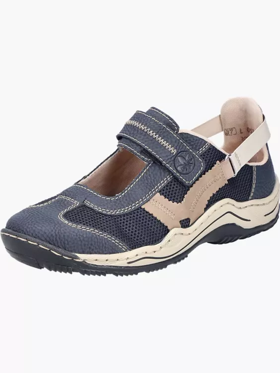 Rieker Damen Slipper in blau