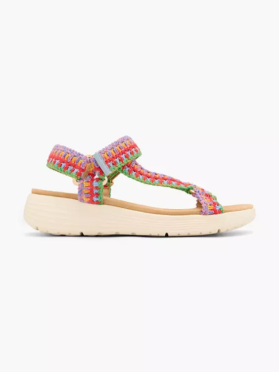 Graceland Keilsandalette in rot