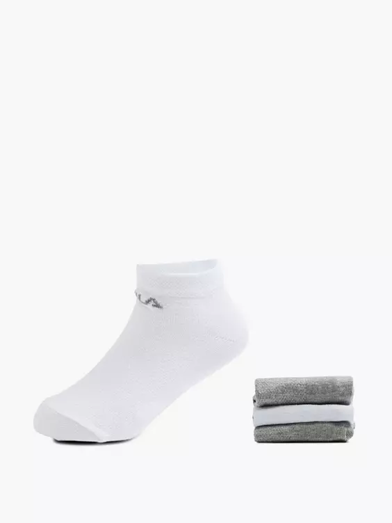 FILA 3er Pack Sneakersocken in grau
