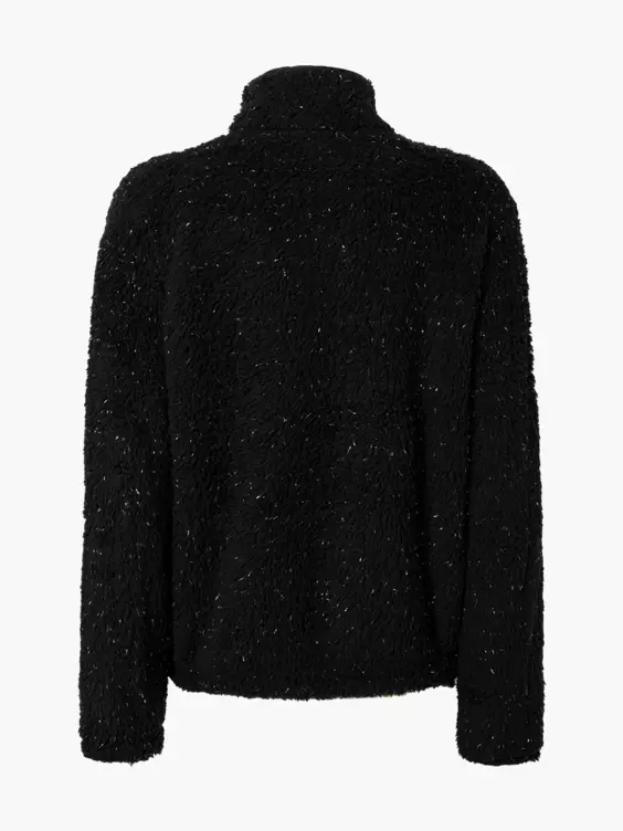 Skechers Fleecejacke in schwarz