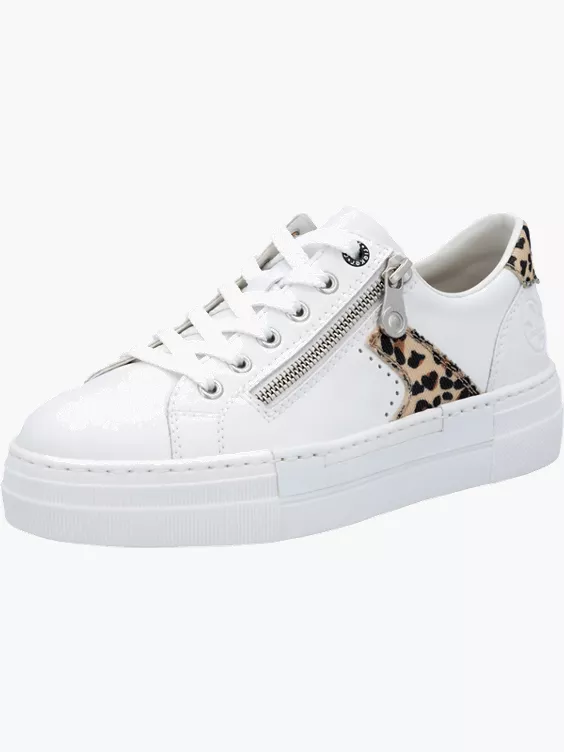 Rieker Damen Sneaker Low in weiß