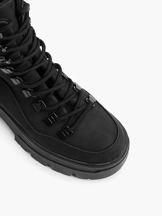 Catwalk Schnürboots in schwarz
