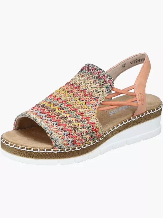 Rieker Damen Keilsandaletten in multicolor