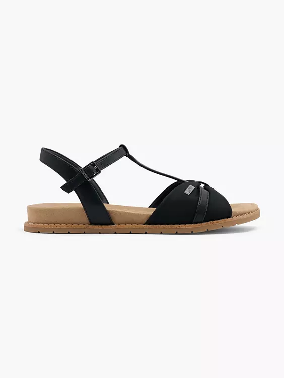 ESPRIT Sandale in schwarz
