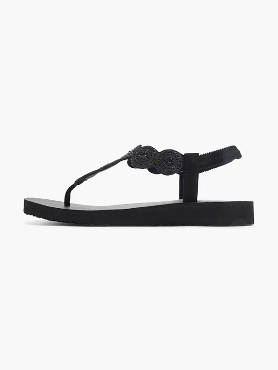 Skechers Sandale MEDITATION in schwarz