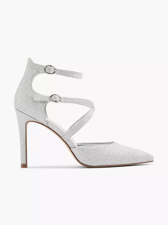 Catwalk Spangenpumps in silber