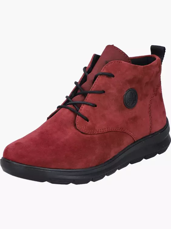 Rieker Damen Schnürstiefel in rot