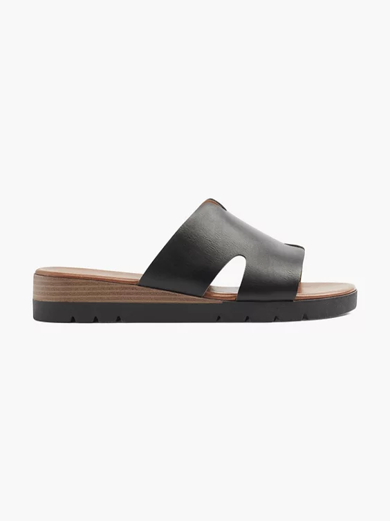 Graceland Pantolette in schwarz
