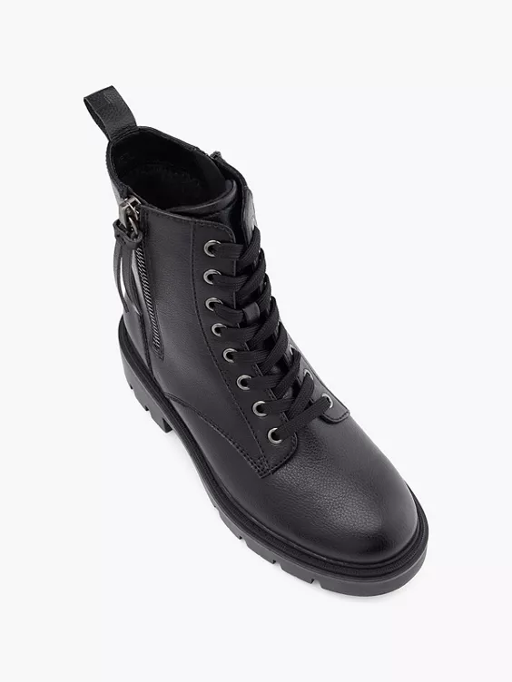 Graceland Schnürboots in schwarz