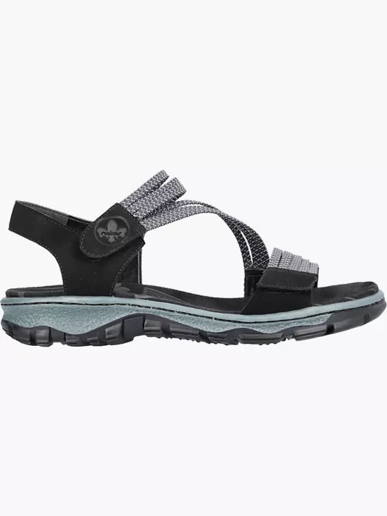 Rieker Damen Trekkingsandalen in schwarz