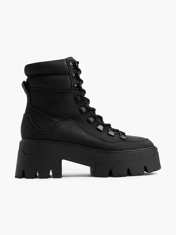 Catwalk Schnürboots in schwarz