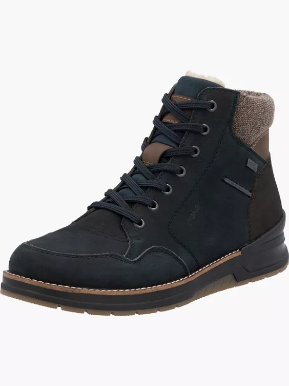 Rieker Herren Schnürstiefel in blau