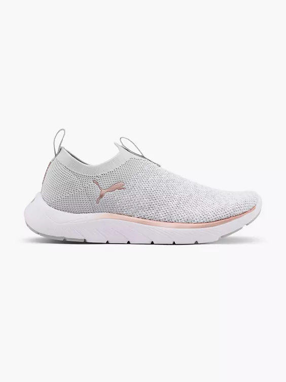 PUMA Slip On Sneaker SOFTRIDE REMI SLIP-ON KNIT in grau