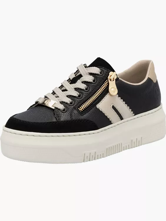 Rieker Damen Sneaker Low in schwarz