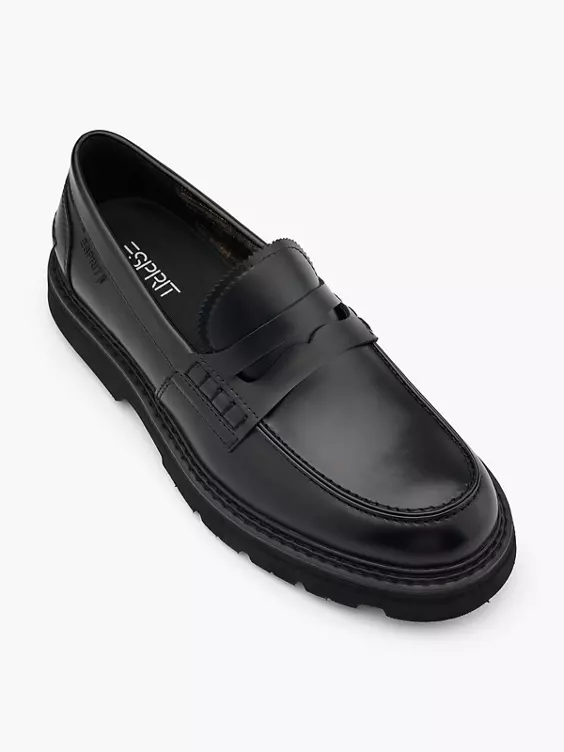 ESPRIT Loafer in schwarz