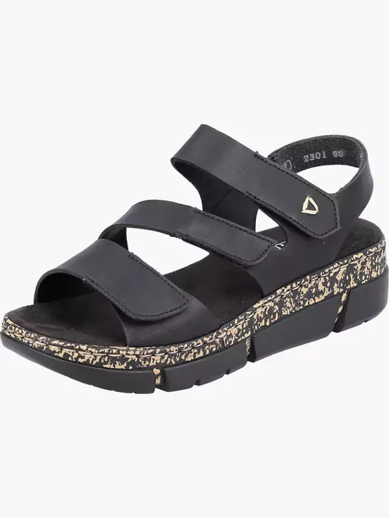 Rieker Damen Riemchensandalen in schwarz