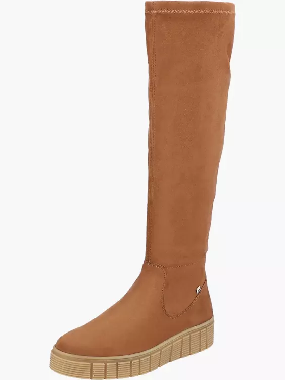 Damen Hochschaftstiefel in braun